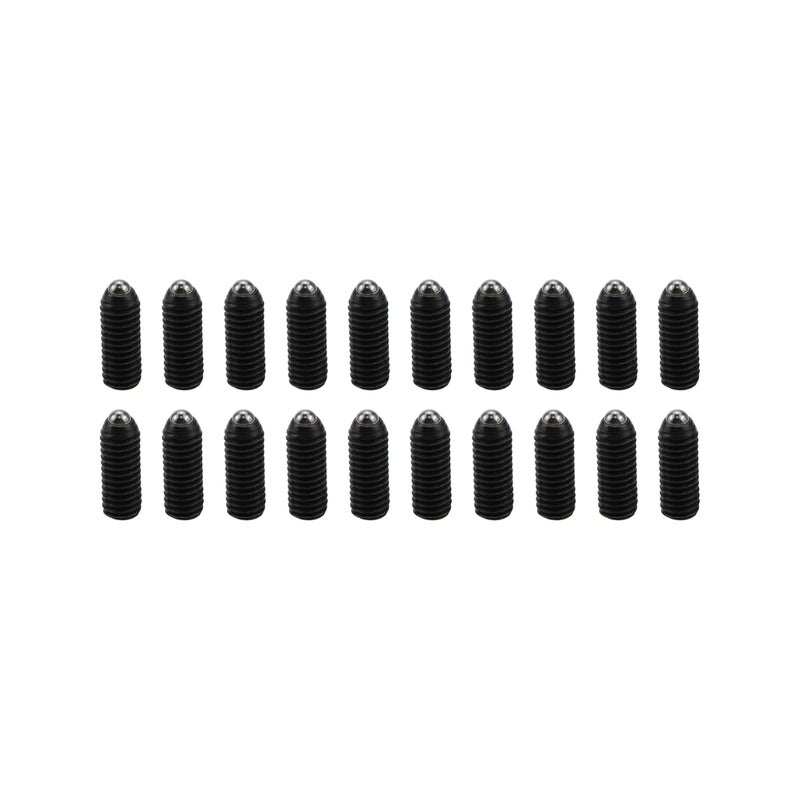 Sscon 20Pcs M6*16mm Carbon Steel Hexagon Socket Black Spring Plungers Ball Plungers Ball Screws - Image 1